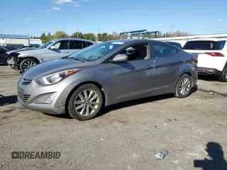 2014 Hyundai Elantra SE with VIN 5NPDH4AEXEH518784, listed as a Copart auction lot 86139415 with Not provided miles and Salvage title. Bid and sale history available at DreamBid. Image 1.