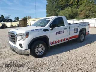 2021 GMC Sierra 1500 with VIN 3GTN8AEH8MG393363, listed as a Copart auction lot 80169445 with 91,143 mi miles and Salvage title. Bid and sale history available at DreamBid. Image 1.