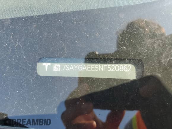 2022 Tesla Model Y Long Range с VIN 7SAYGAEE5NF520862, выставлен на аукционе Copart как лот 80619235 с пробегом 40 401 миль миль и Списание • Salvage title. История ставок и продаж доступна на DreamBid. Изображение 12.