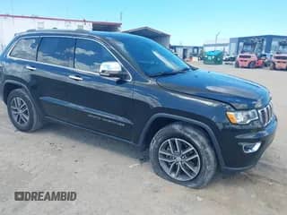 2018 Jeep Grand Cherokee Sterling with VIN 1C4RJEBGXJC339182, listed as a IAAI auction lot 43233744 with 80,453 mi miles and . Bid and sale history available at DreamBid. Image 1.