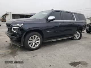 2023 Chevrolet Suburban Premier с VIN 1GNSCFKD0PR266618, выставлен на аукционе Copart как лот 64620245 с пробегом 61 991 миль миль и Списание • Salvage title. История ставок и продаж доступна на DreamBid. Изображение 1.