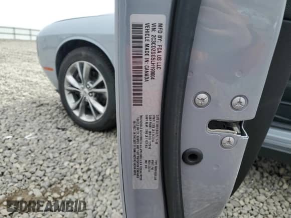 2020 Dodge Challenger SXT z VIN 2C3CDZGG5LH190004, wystawiony jako Copart lot #49739205 z przebiegiem 39 256 mil mil oraz Szkoda całkowita • Salvage title. Historia ofert i sprzedaży dostępna na DreamBid. Obrazek 12.