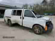 2008 Chevrolet Express Cargo with VIN 1GCFG15X581215851, listed as a Copart auction lot 55747555 with Not provided miles and Salvage title. Bid and sale history available at DreamBid. Image 4.