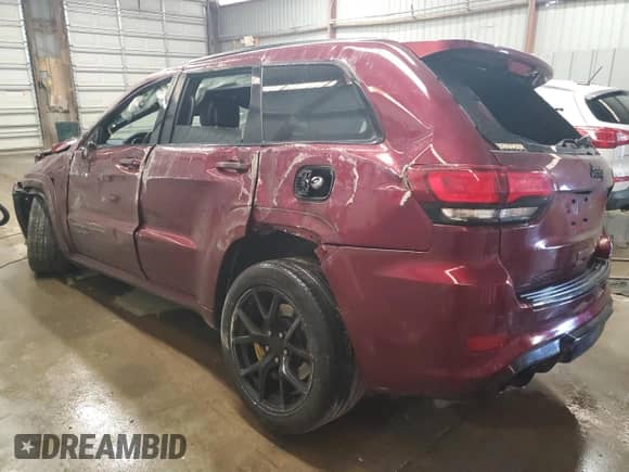 2018 Jeep Grand Cherokee Trackhawk z VIN 1C4RJFN94JC344008, wystawiony jako Copart lot #76353944 z przebiegiem Nie podano mil oraz Szkoda całkowita • Salvage title. Historia ofert i sprzedaży dostępna na DreamBid. Obrazek 2.