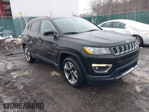 2019 Jeep Compass Limited with VIN 3C4NJCCB2KT667174, listed as a IAAI auction lot 41575606 with 110,995 mi miles and . Bid and sale history available at DreamBid. Image 1.