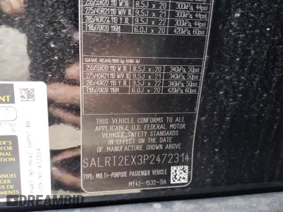 2023 Land Rover Discovery z VIN SALRT2EX3P2472314, wystawiony jako Copart lot #62396705 z przebiegiem 14 526 mil mil oraz Czysty tytuł • Clean title. Historia ofert i sprzedaży dostępna na DreamBid. Obrazek 13.