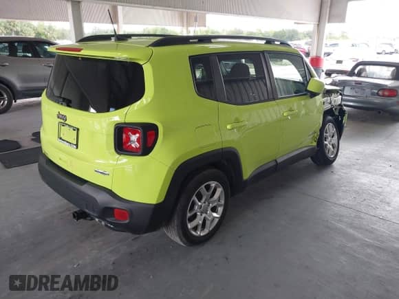 2018 Jeep Renegade Latitude with VIN ZACCJABBXJPH21386, listed as a IAAI auction lot 43027227 with 17,531 mi miles and . Bid and sale history available at DreamBid. Image 4.