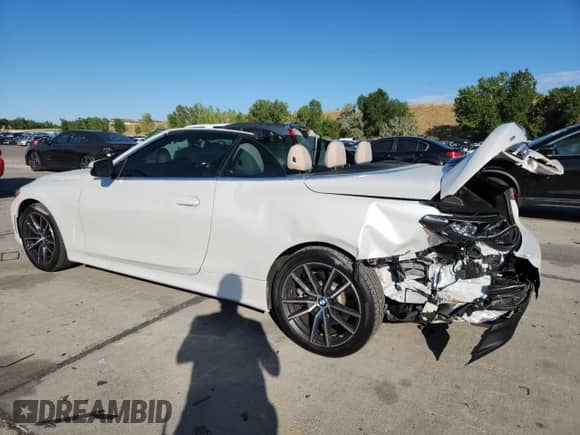 2023 BMW 4 Series 430i xDrive z VIN WBA43AT0XPCL39428, wystawiony jako Copart lot #69469135 z przebiegiem 10 959 mil mil oraz Szkoda całkowita • Salvage title. Historia ofert i sprzedaży dostępna na DreamBid. Obrazek 2.