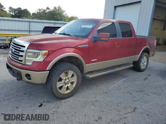 2013 Ford F-150 Lariat with VIN 1FTFW1ET3DKF78539, listed as a Copart auction lot 90242315 with 184,594 mi miles and Clean title. Bid and sale history available at DreamBid. Image 1.