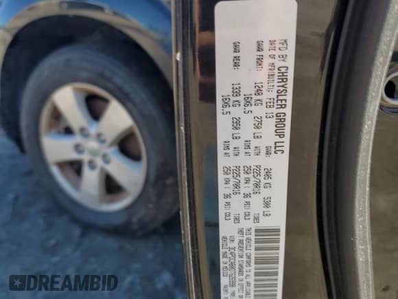 2013 Dodge Journey SE с VIN 3C4PDCAB0DT626998, выставлен на аукционе Copart как лот 82431305 с пробегом 159 124 миль миль и Чистый • Clean title. История ставок и продаж доступна на DreamBid. Изображение 13.