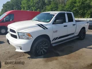 2018 Ram 1500 Tradesman z VIN 1C6RR7FG2JS343884, wystawiony jako Copart lot #65311425 z przebiegiem 115 434 mil mil oraz Szkoda całkowita • Salvage title. Historia ofert i sprzedaży dostępna na DreamBid. Obrazek 1.