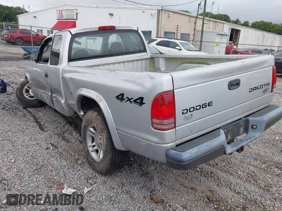 2004 Dodge Dakota with VIN 1D7HG12K44S628159, listed as a IAAI auction lot 42952012 with Not provided miles and . Bid and sale history available at DreamBid. Image 3.