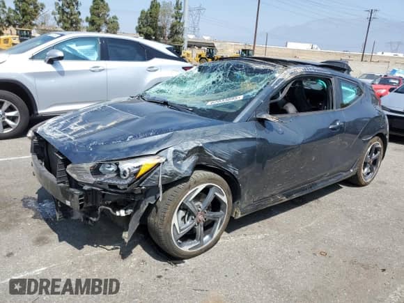 2020 Hyundai Veloster Turbo with VIN KMHTH6AB4LU031897, listed as a Copart auction lot 62033095 with 67,597 mi miles and Salvage title. Bid and sale history available at DreamBid. Image 1.