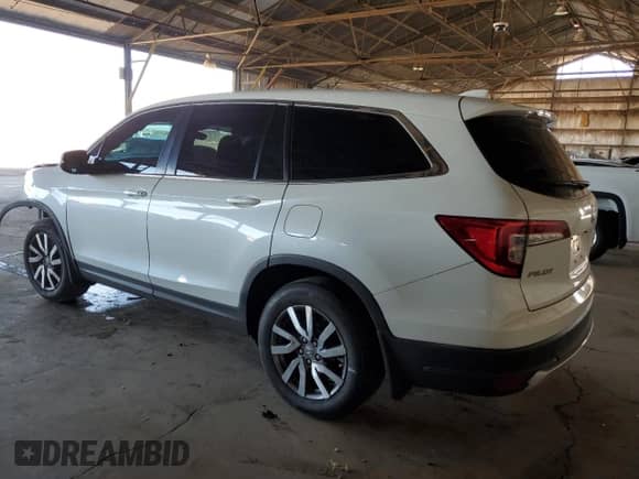 2021 Honda Pilot EX-L z VIN 5FNYF5H53MB039588, wystawiony jako Copart lot #66300835 z przebiegiem 37 067 mil mil oraz Szkoda całkowita • Salvage title. Historia ofert i sprzedaży dostępna na DreamBid. Obrazek 2.