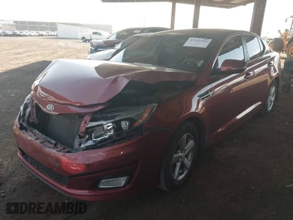 2014 Kia Optima LX z VIN 5XXGM4A79EG316668, wystawiony jako IAAI lot #43242356 z przebiegiem 142 301 mil mil oraz . Historia ofert i sprzedaży dostępna na DreamBid. Obrazek 2.