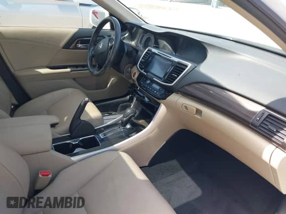 2017 Honda Accord EX-L with VIN 1HGCR2F94HA006962, listed as a IAAI auction lot 42539217 with 125,163 mi miles and . Bid and sale history available at DreamBid. Image 5.