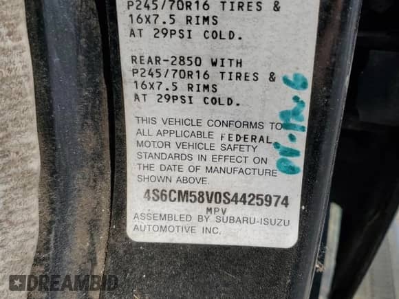1995 Honda Passport LX с VIN 4S6CM58V0S4425974, выставлен на аукционе Copart как лот 73371724 с пробегом 161 173 миль миль и Чистый • Clean title. История ставок и продаж доступна на DreamBid. Изображение 13.