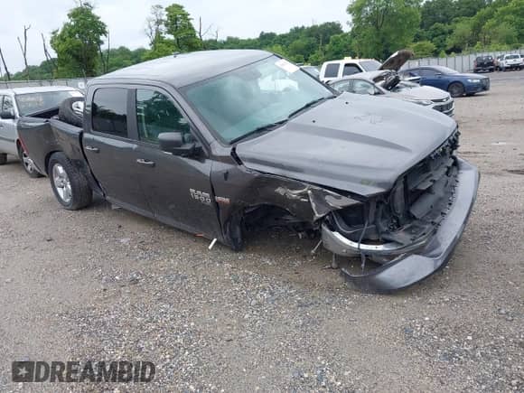 2019 Ram 1500 Big Horn with VIN 1C6RR7TT8KS732242, listed as a IAAI auction lot 42636124 with 90,375 mi miles and . Bid and sale history available at DreamBid. Image 1.