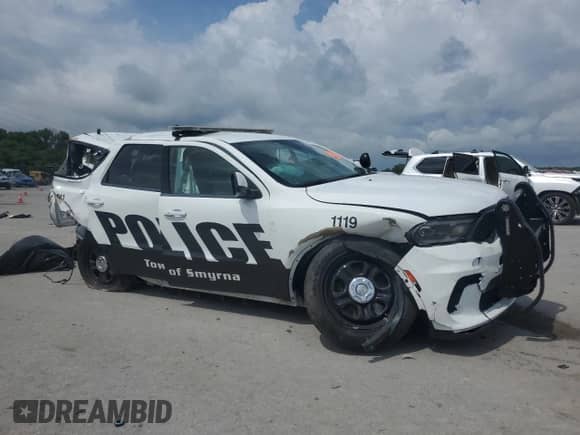 2021 Dodge Durango Pursuit с VIN 1C4RDJFG3MC763849, выставлен на аукционе Copart как лот 61449195 с пробегом 46 907 миль миль и Списание • Salvage title. История ставок и продаж доступна на DreamBid. Изображение 4.