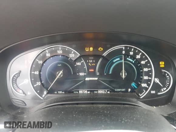 2018 BMW 5 Series 530e with VIN WBAJA9C5XJB252502, listed as a Copart auction lot 54267275 with 69,736 mi miles and Clean title. Bid and sale history available at DreamBid. Image 9.