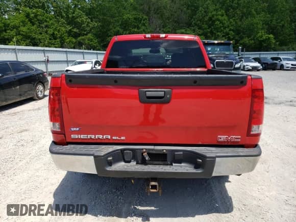 2012 GMC Sierra 1500 SLE with VIN 3GTP2VE78CG184597, listed as a Copart auction lot 55646704 with 192,966 mi miles and Salvage title. Bid and sale history available at DreamBid. Image 6.