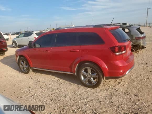 2017 Dodge Journey Crossroad with VIN 3C4PDCGB5HT706097, listed as a Copart auction lot 71240005 with 112,205 mi miles and Salvage title. Bid and sale history available at DreamBid. Image 2.