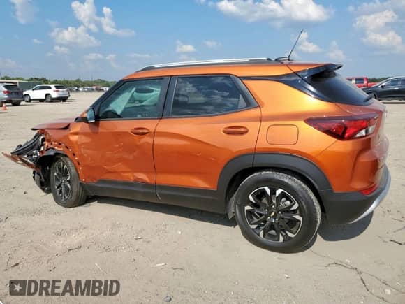 2022 Chevrolet TrailBlazer LT with VIN KL79MPSL2NB017578, listed as a Copart auction lot 80643905 with 16,644 mi miles and Salvage title. Bid and sale history available at DreamBid. Image 2.