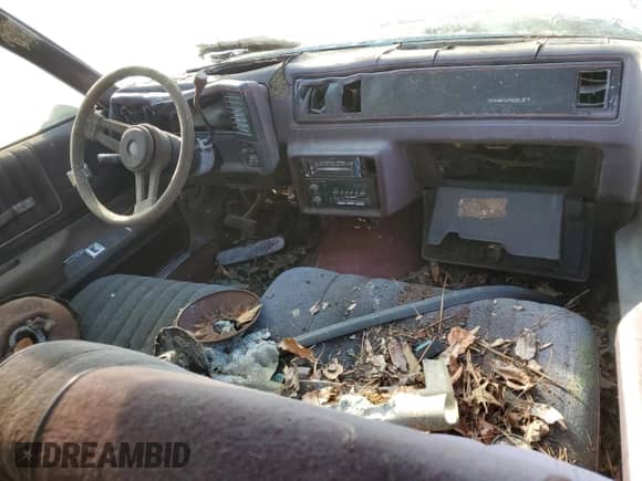 1986 Chevrolet Monte Carlo Sport с VIN 1G1GZ37G0GR109100, выставлен на аукционе Copart как лот 42387345 с пробегом Не указан миль и На запчасти • Non repairable. История ставок и продаж доступна на DreamBid. Изображение 8.
