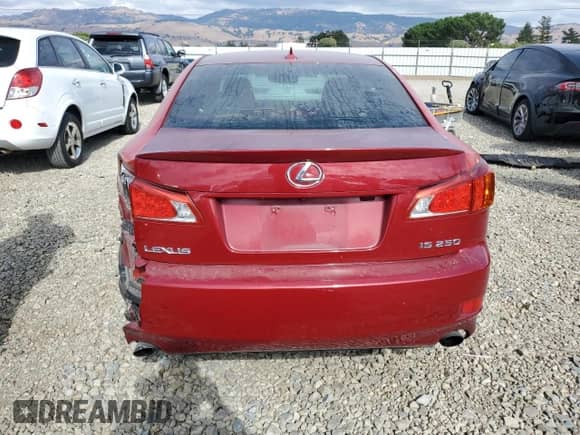 2010 Lexus IS 250 z VIN JTHBF5C2XA5122370, wystawiony jako Copart lot #84396915 z przebiegiem 229 159 mil mil oraz Szkoda całkowita • Salvage title. Historia ofert i sprzedaży dostępna na DreamBid. Obrazek 6.