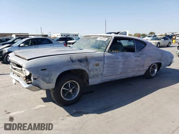 1969 Chevrolet Chevelle z VIN 136379K416076, wystawiony jako Copart lot #78860334 z przebiegiem Nie podano mil oraz Czysty tytuł • Clean title. Historia ofert i sprzedaży dostępna na DreamBid. Obrazek 1.