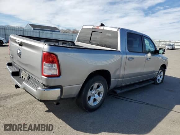 2021 Ram 1500 Big Horn with VIN 1C6RREFG8MN593329, listed as a Copart auction lot 48481035 with 55,203 mi miles and Clean title. Bid and sale history available at DreamBid. Image 3.