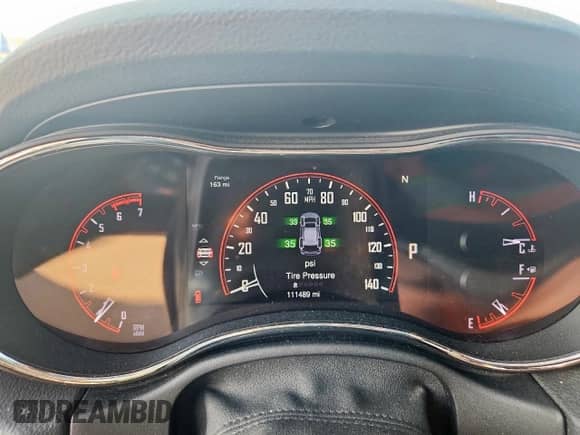 2015 Dodge Durango R/T with VIN 1C4SDHCT3FC880345, listed as a Copart auction lot 80133625 with 111,489 mi miles and Clean title. Bid and sale history available at DreamBid. Image 9.