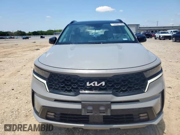 2022 Kia Sorento SX with VIN 5XYRK4LFXNG153852, listed as a Copart auction lot 57957105 with 78,028 mi miles and Salvage title. Bid and sale history available at DreamBid. Image 5.