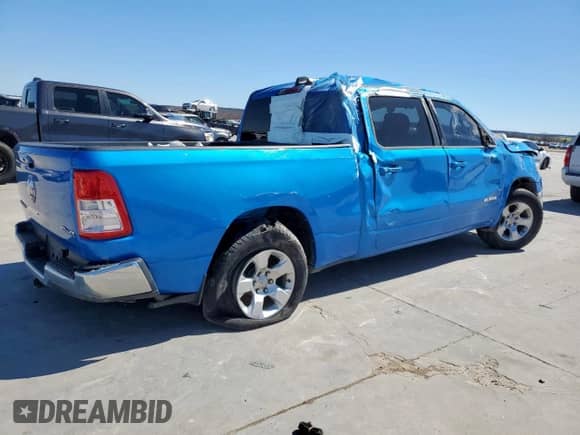 2022 Ram 1500 Big Horn с VIN 1C6RRFMG3NN295099, выставлен на аукционе Copart как лот 47882805 с пробегом 40 865 миль миль и Списание • Salvage title. История ставок и продаж доступна на DreamBid. Изображение 3.