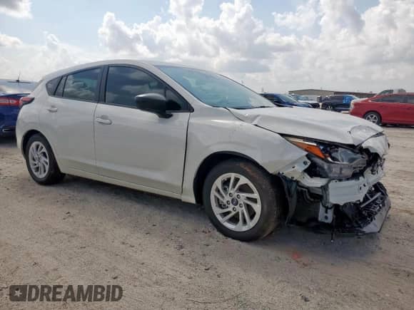 2025 Subaru Impreza с VIN JF1GUABC9S8235992, выставлен на аукционе Copart как лот 68445355 с пробегом 3 474 миль миль и Списание • Salvage title. История ставок и продаж доступна на DreamBid. Изображение 4.