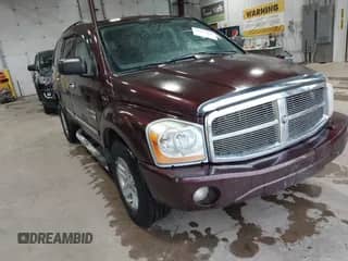 2005 Dodge Durango Limited with VIN 1D4HB58D05F556768, listed as a IAAI auction lot 42917402 with 261,346 mi miles and . Bid and sale history available at DreamBid. Image 1.