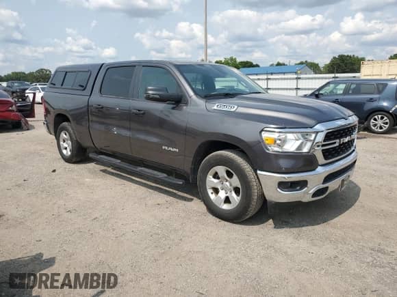 2023 Ram 1500 Big Horn with VIN 1C6SRFMT2PN639037, listed as a Copart auction lot 59364805 with 15,899 mi miles and Salvage title. Bid and sale history available at DreamBid. Image 4.
