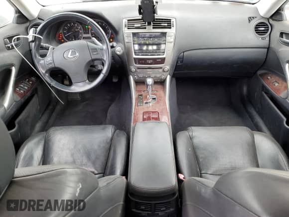 2007 Lexus IS 250 with VIN JTHCK262475014698, listed as a Copart auction lot 67612875 with 147,292 mi miles and Salvage title. Bid and sale history available at DreamBid. Image 8.