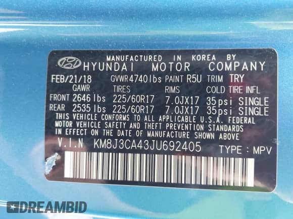 2018 Hyundai Tucson SEL с VIN KM8J3CA43JU692405, выставлен на аукционе IAAI как лот 43241361 с пробегом 137 102 миль миль и . История ставок и продаж доступна на DreamBid. Изображение 9.
