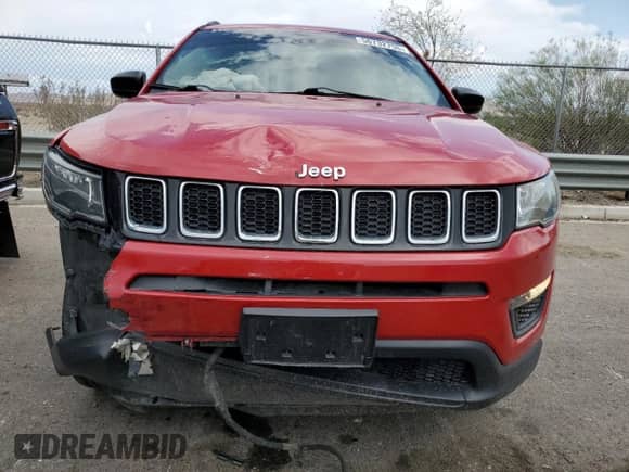 2017 Jeep Compass Sport with VIN 3C4NJDAB5HT642450, listed as a Copart auction lot 56732795 with 89,288 mi miles and Salvage title. Bid and sale history available at DreamBid. Image 5.