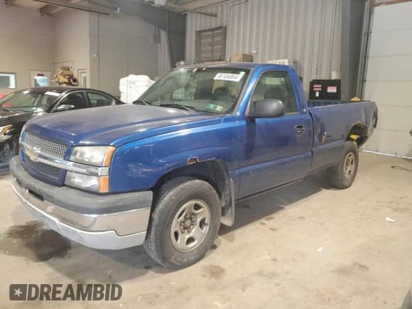 2004 Chevrolet Silverado 1500 LS z VIN 1GCEK14V44E237837, wystawiony jako Copart lot #66104864 z przebiegiem 132 998 mil mil oraz Szkoda całkowita • Salvage title. Historia ofert i sprzedaży dostępna na DreamBid. Obrazek 1.