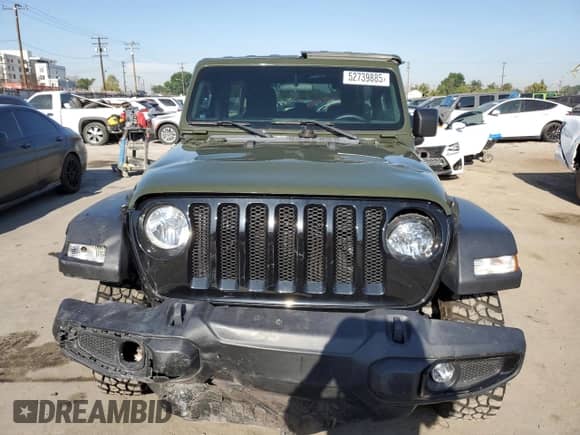 2022 Jeep Wrangler Unlimited Sport S с VIN 1C4HJXDG2NW196267, выставлен на аукционе Copart как лот 52739885 с пробегом 18 547 миль миль и Списание • Salvage title. История ставок и продаж доступна на DreamBid. Изображение 5.