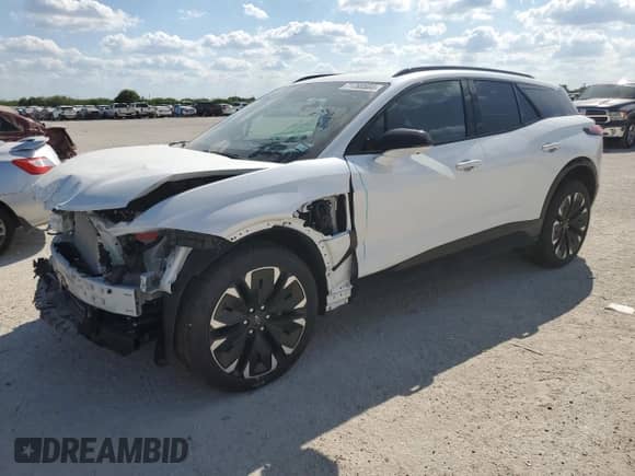 2024 Chevrolet Blazer EV eAWD RS z VIN 3GNKDCRJ9RS179372, wystawiony jako Copart lot #71793504 z przebiegiem Nie podano mil oraz Szkoda całkowita • Salvage title. Historia ofert i sprzedaży dostępna na DreamBid. Obrazek 1.
