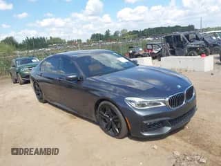 2016 BMW 7 Series 750i xDrive with VIN WBA7F2C51GG416492, listed as a IAAI auction lot 43127235 with 115,379 mi miles and . Bid and sale history available at DreamBid. Image 1.