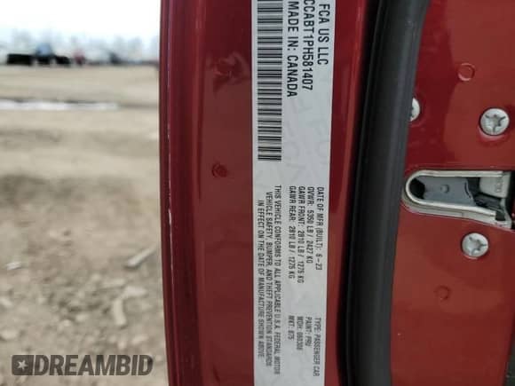 2023 Chrysler 300 S с VIN 2C3CCABT1PH581407, выставлен на аукционе Copart как лот 52107125 с пробегом 22 007 миль миль и Чистый • Clean title. История ставок и продаж доступна на DreamBid. Изображение 12.