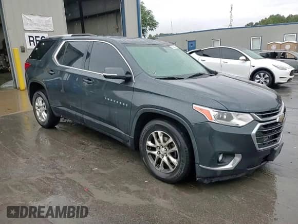2018 Chevrolet Traverse LT Cloth with VIN 1GNEVGKW6JJ167449, listed as a Copart auction lot 81636275 with 118,319 mi miles and Salvage title. Bid and sale history available at DreamBid. Image 14.