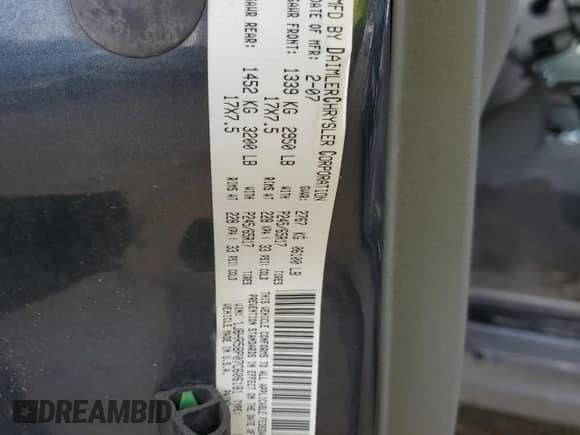 2007 Jeep Grand Cherokee Limited with VIN 1J8HR58P07C606181, listed as a Copart auction lot 81295565 with 195,822 mi miles and Salvage title. Bid and sale history available at DreamBid. Image 13.