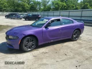 2019 Dodge Charger SXT with VIN 2C3CDXJG2KH635908, listed as a Copart auction lot 62178565 with 54,635 mi miles and Salvage title. Bid and sale history available at DreamBid. Image 1.
