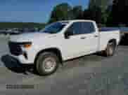 2024 Chevrolet Silverado 1500 Work Truck with VIN 1GCRAAEK6RZ192179, listed as a Copart auction lot 67468335 with 42,555 mi miles and Salvage title. Bid and sale history available at DreamBid. Image 1.