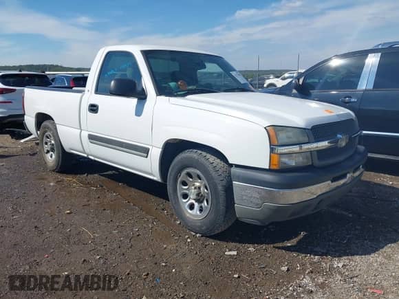 2005 Chevrolet Silverado 1500 Work Truck z VIN 1GCEC14X95Z281499, wystawiony jako IAAI lot #43270488 z przebiegiem 147 465 mil mil oraz . Historia ofert i sprzedaży dostępna na DreamBid. Obrazek 1.